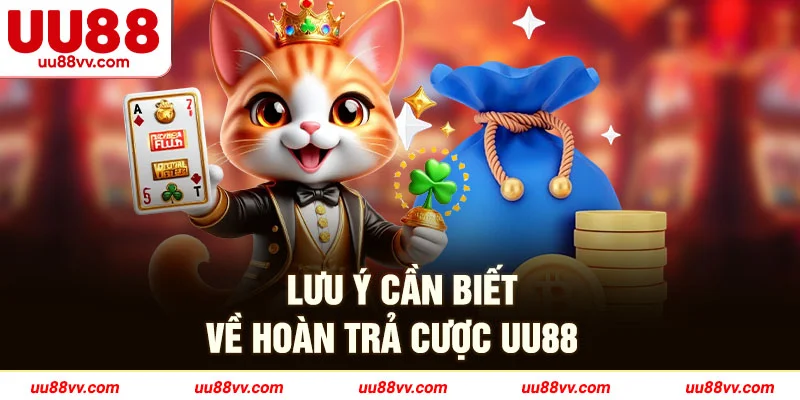 Lưu ý cần biết về hoàn trả cược UU88